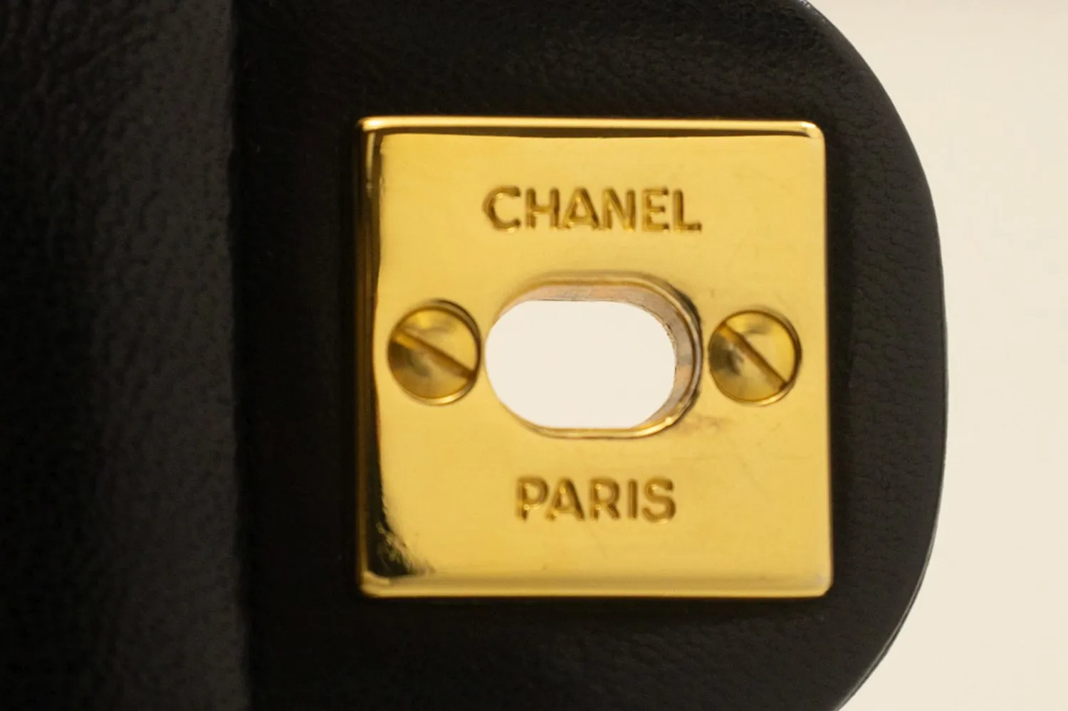 CHANEL Mini Square Small Chain Shoulder Bag Crossbody Black Lamb p03