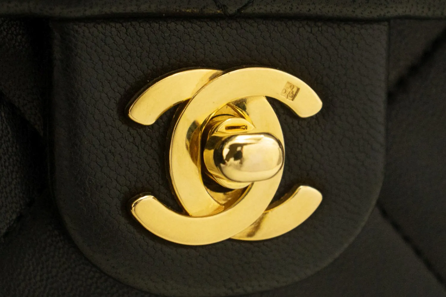 CHANEL Mini Square Small Chain Shoulder Bag Crossbody Black Lamb p03