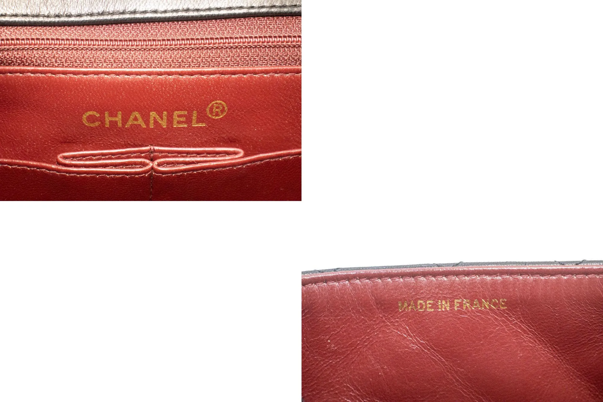 CHANEL Mini Square Small Chain Shoulder Bag Crossbody Black Lamb p03