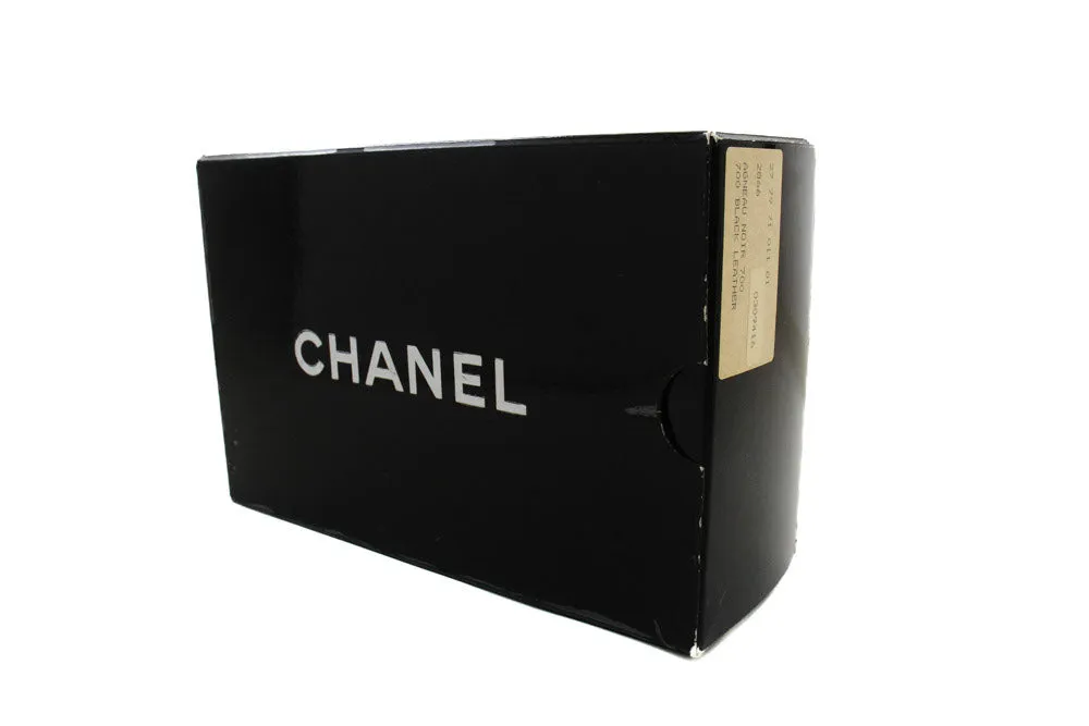 CHANEL Mini Square Small Chain Shoulder Bag Crossbody Black Lamb p39