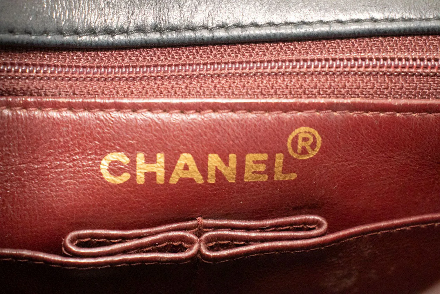 CHANEL Mini Square Small Chain Shoulder Bag Crossbody Black Lamb p39
