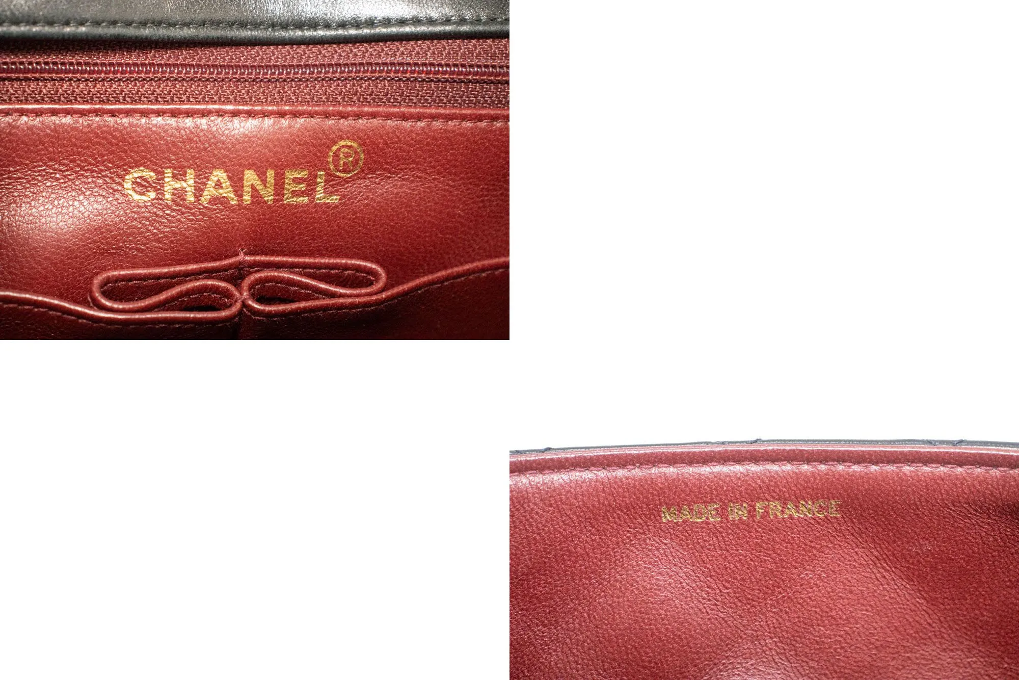 CHANEL Mini Square Small Chain Shoulder Bag Crossbody Black Lamb p52