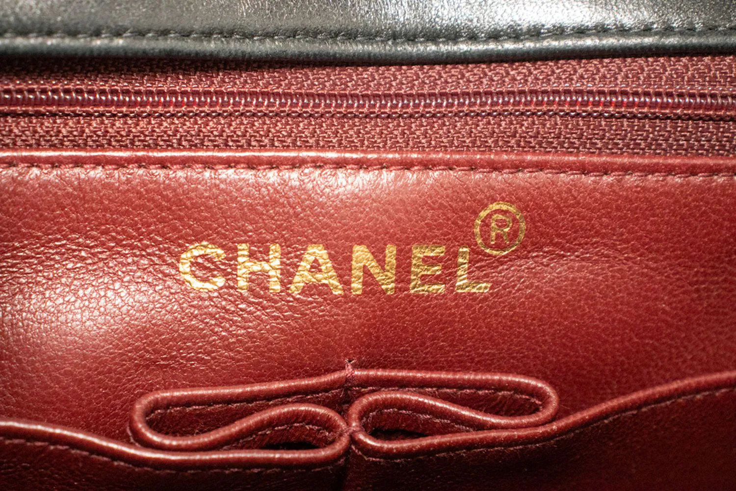 CHANEL Mini Square Small Chain Shoulder Bag Crossbody Black Lamb p52