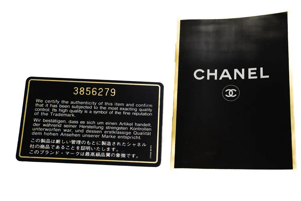 CHANEL Mini Square Small Chain Shoulder Bag Crossbody Black Lamb p52