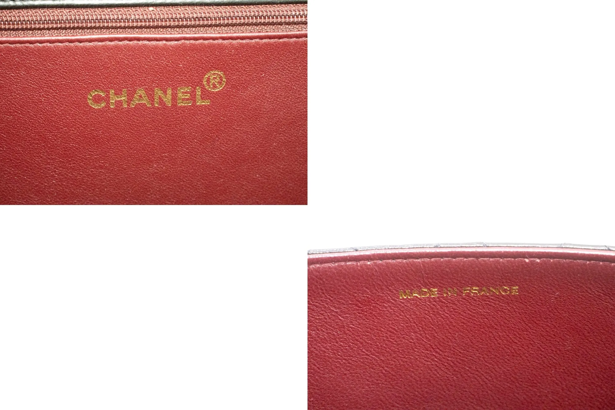 CHANEL Small Chain Shoulder Bag Clutch Black Quilted Flap Lambskin n26
