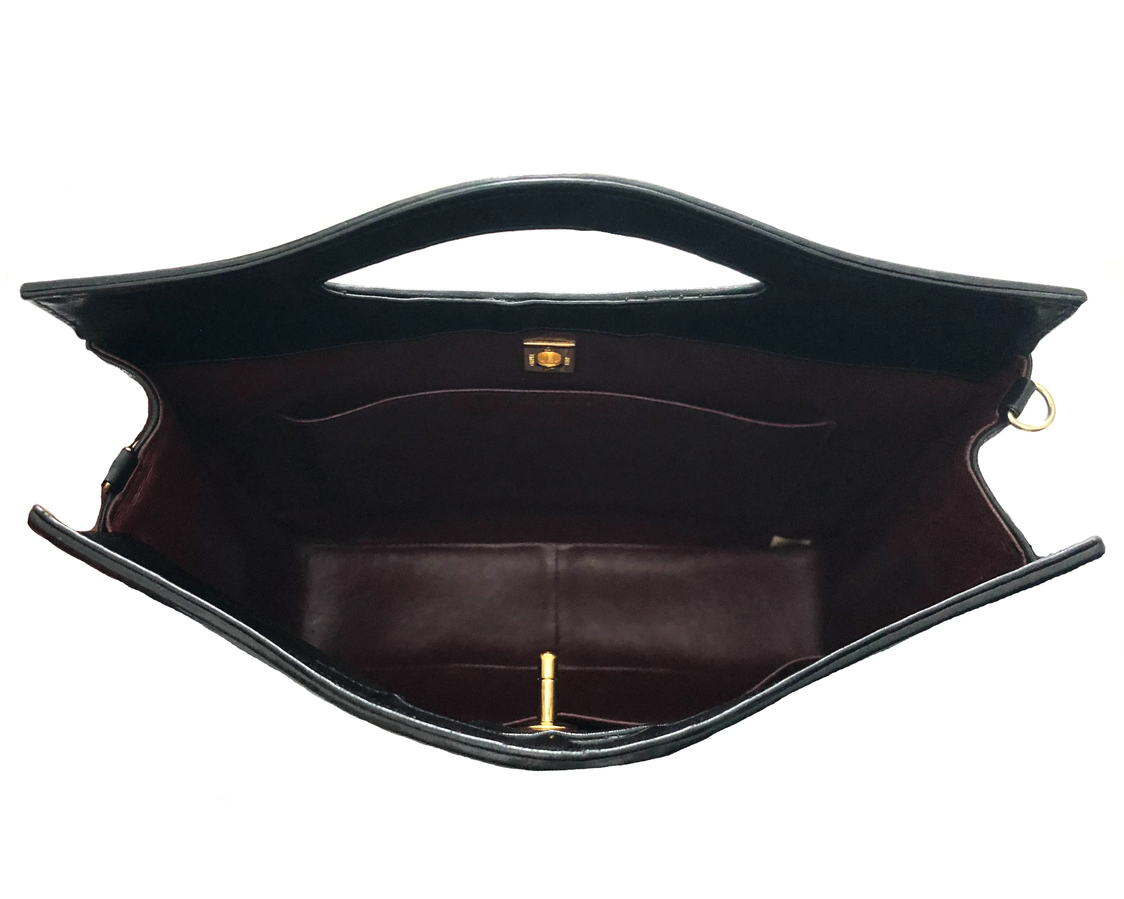 Chanel Vintage Black Lambskin 31 Large Shopping Bag