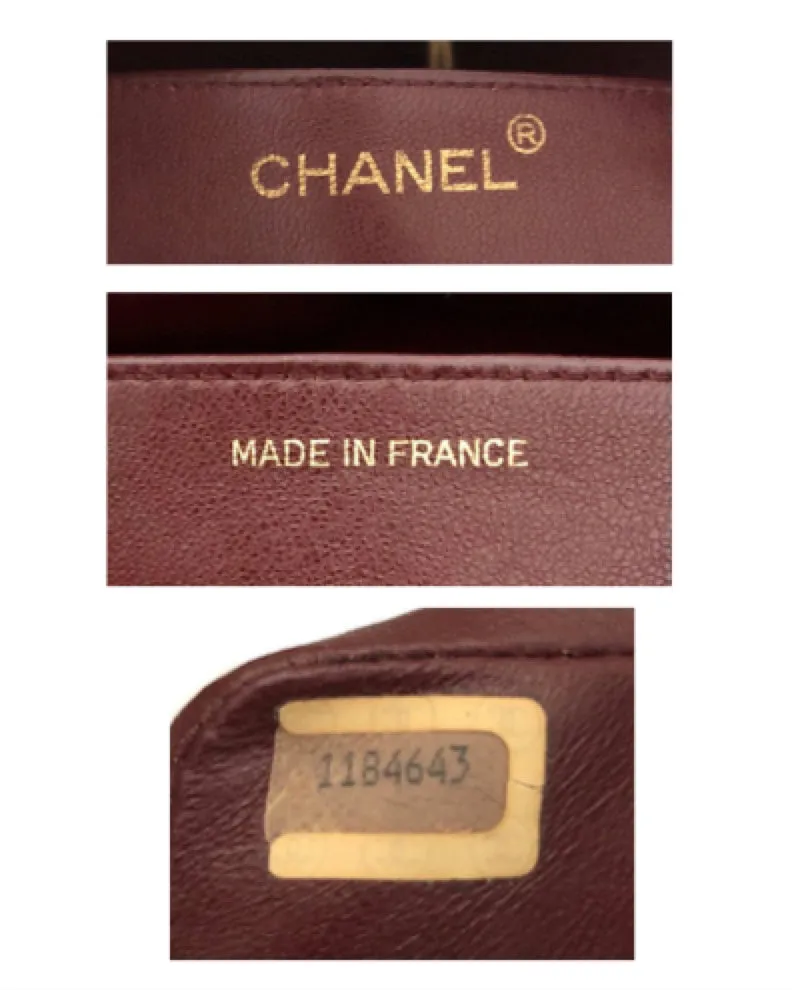 Chanel Vintage Black Lambskin 31 Large Shopping Bag