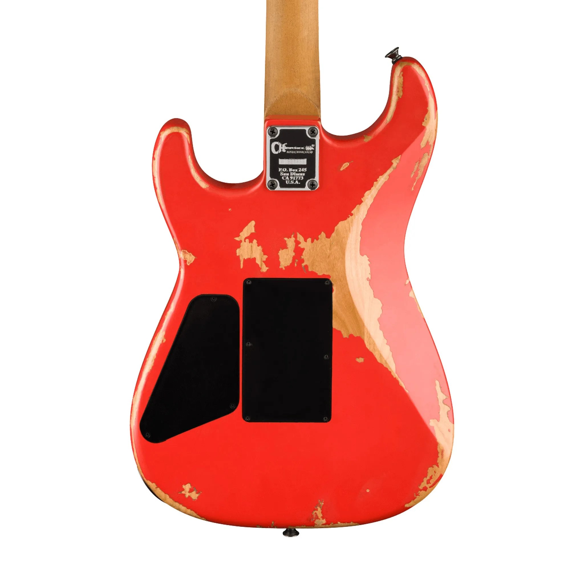 Charvel Pro-Mod Relic San Dimas Style 1 HH FR PF Electric Guitar, Pau Ferro FB, Weathered Orange