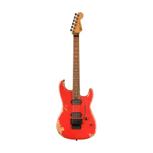 Charvel Pro-Mod Relic San Dimas Style 1 HH FR PF Electric Guitar, Pau Ferro FB, Weathered Orange