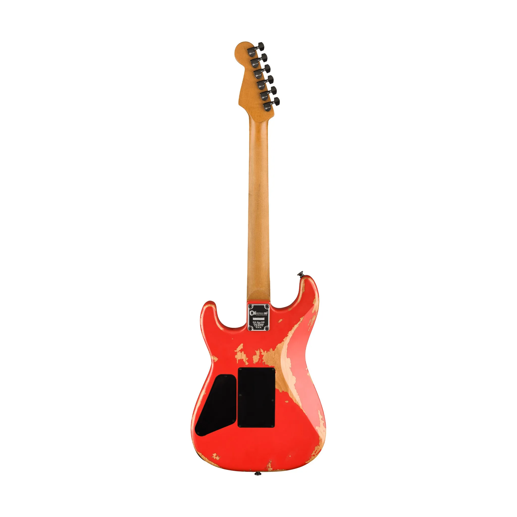 Charvel Pro-Mod Relic San Dimas Style 1 HH FR PF Electric Guitar, Pau Ferro FB, Weathered Orange