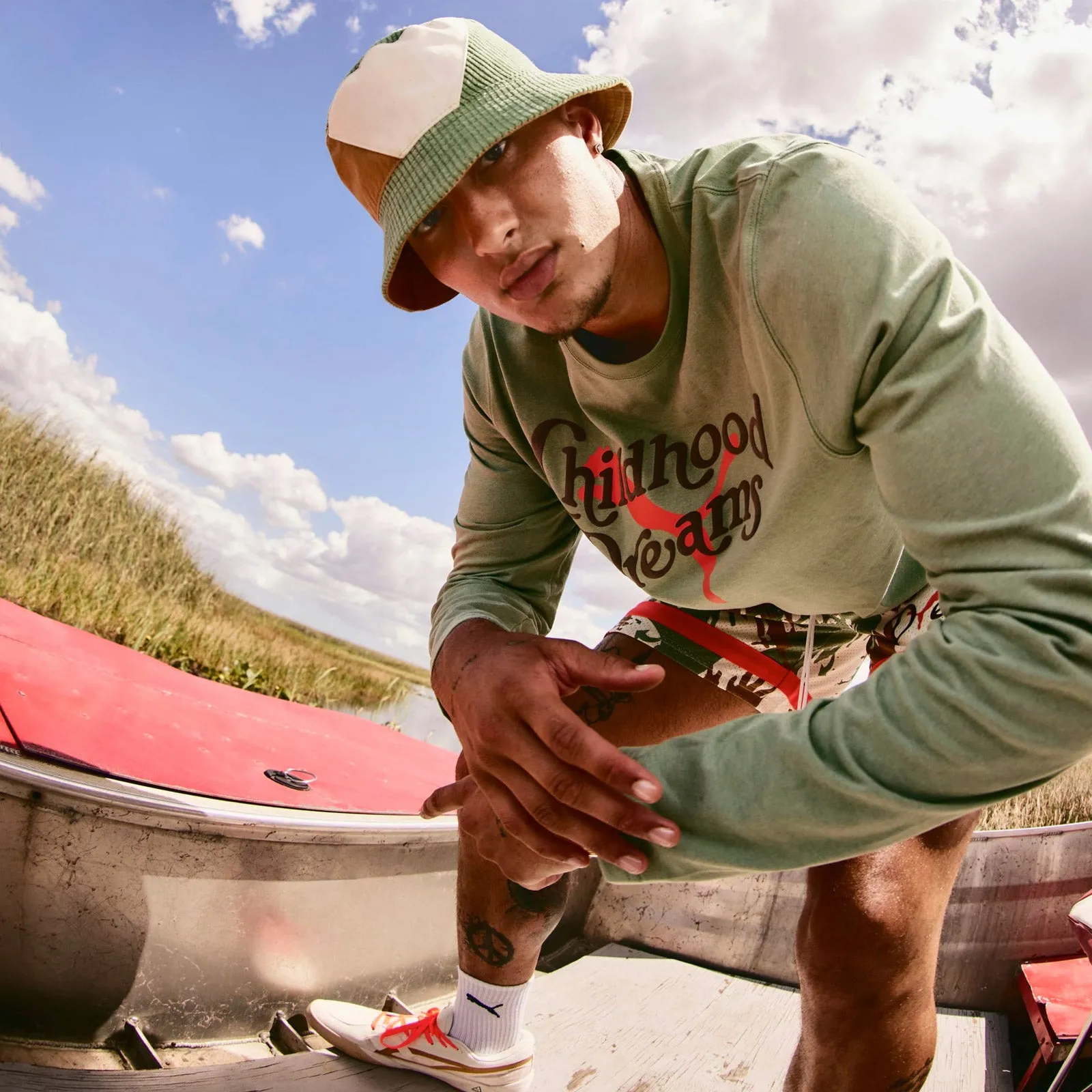 Childhood Dreams Bucket Hat - Light Sand