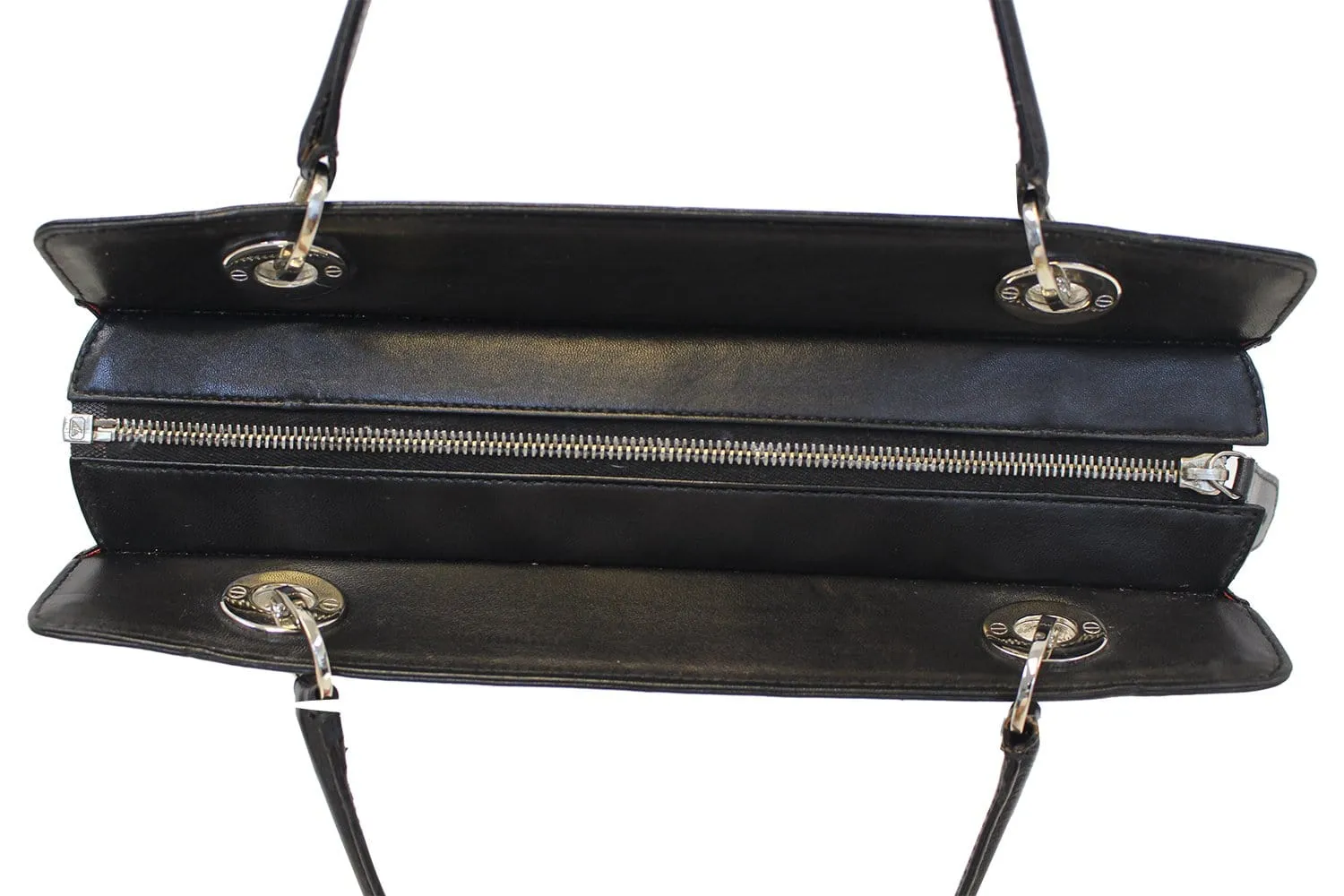 CHRISTIAN DIOR Black Studded Lady Dior Shoulder Bag