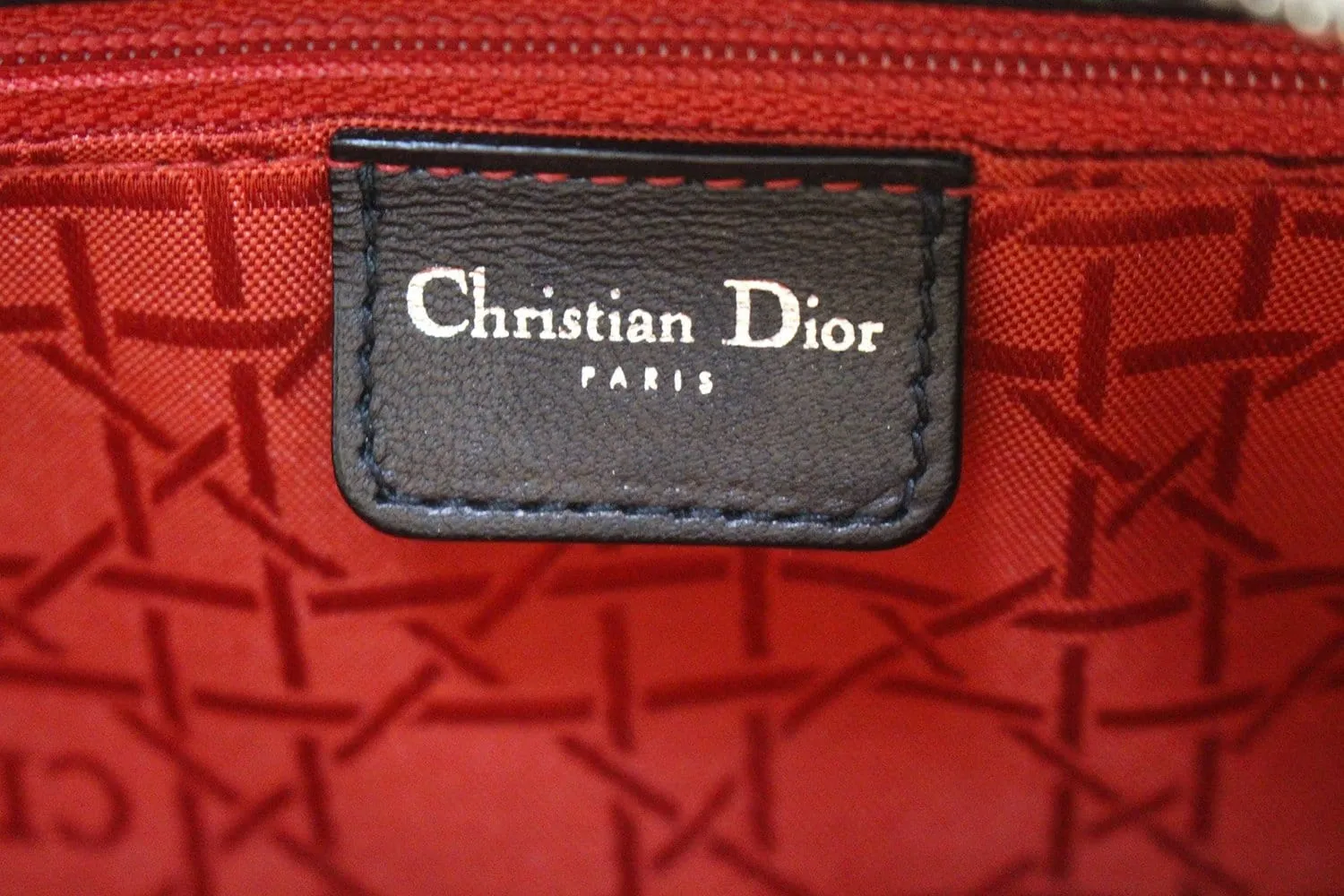 CHRISTIAN DIOR Black Studded Lady Dior Shoulder Bag