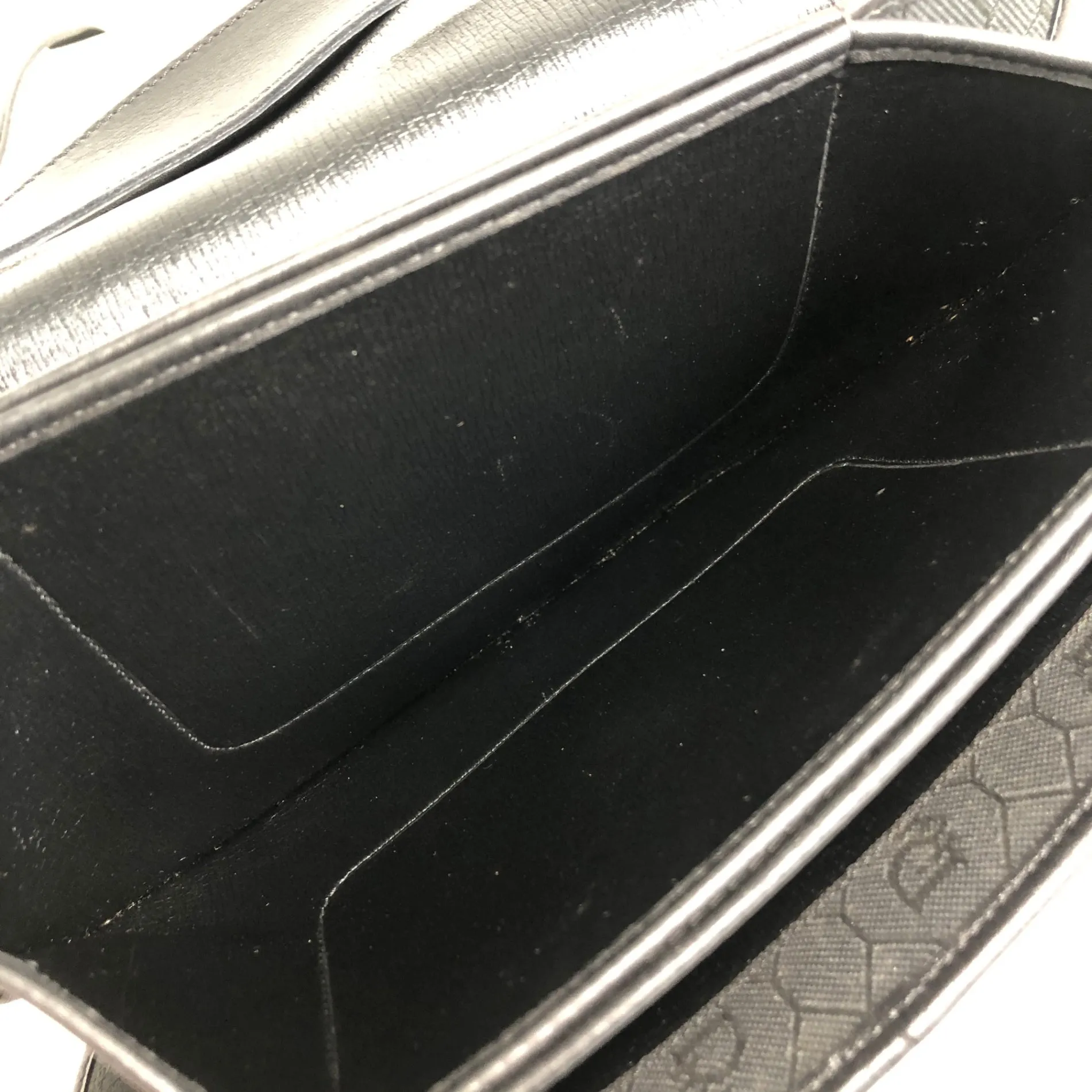Christian Dior Honeycomb Pattern Logo Shoulder bag Black Vintage 5dub73