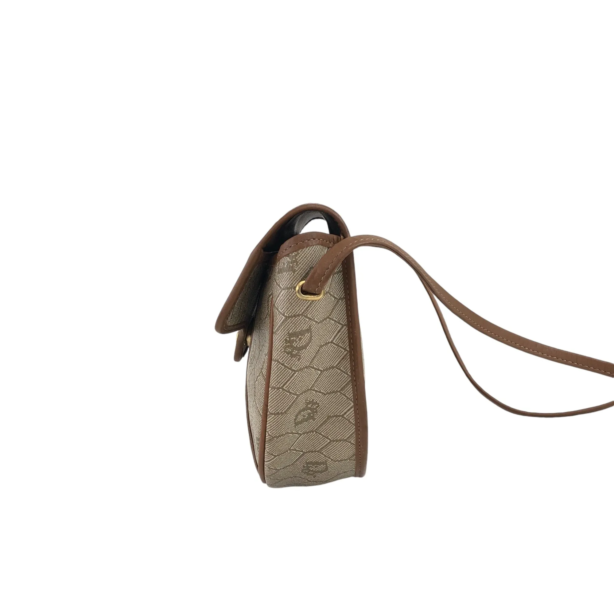 Christian Dior Honeycomb Pattern Shoulder bag Beige Vintage mbvw4t
