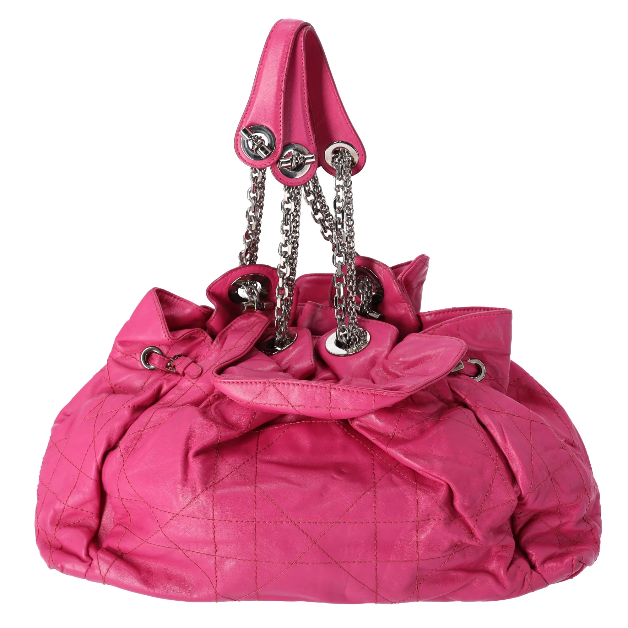 Christian Dior Le Trente Shoulder Bag Pink Quilted Leather