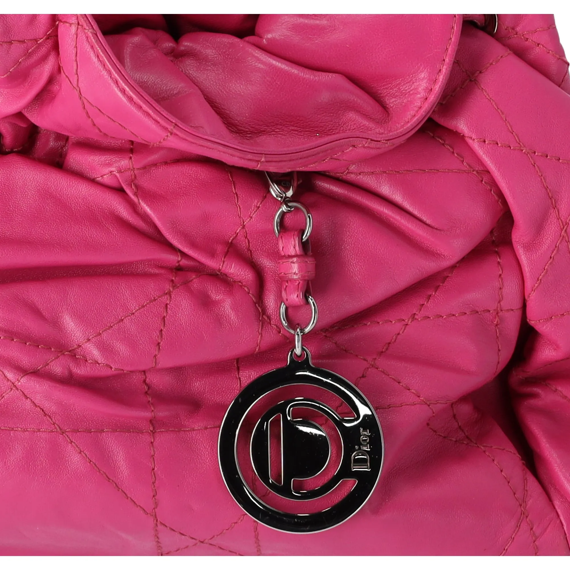 Christian Dior Le Trente Shoulder Bag Pink Quilted Leather