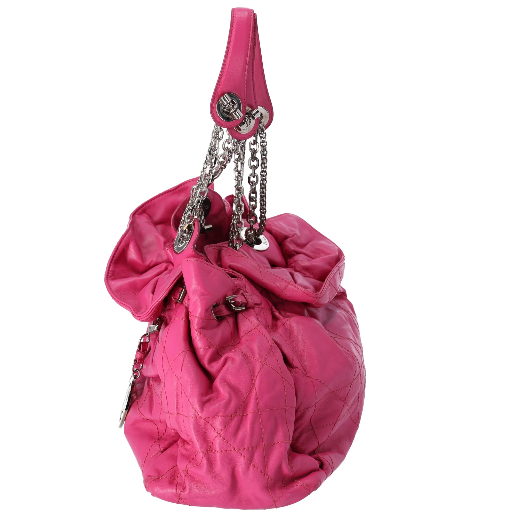 Christian Dior Le Trente Shoulder Bag Pink Quilted Leather