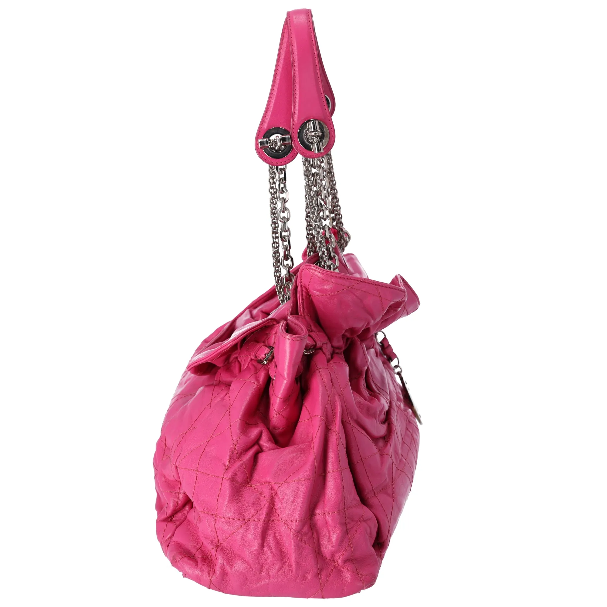Christian Dior Le Trente Shoulder Bag Pink Quilted Leather