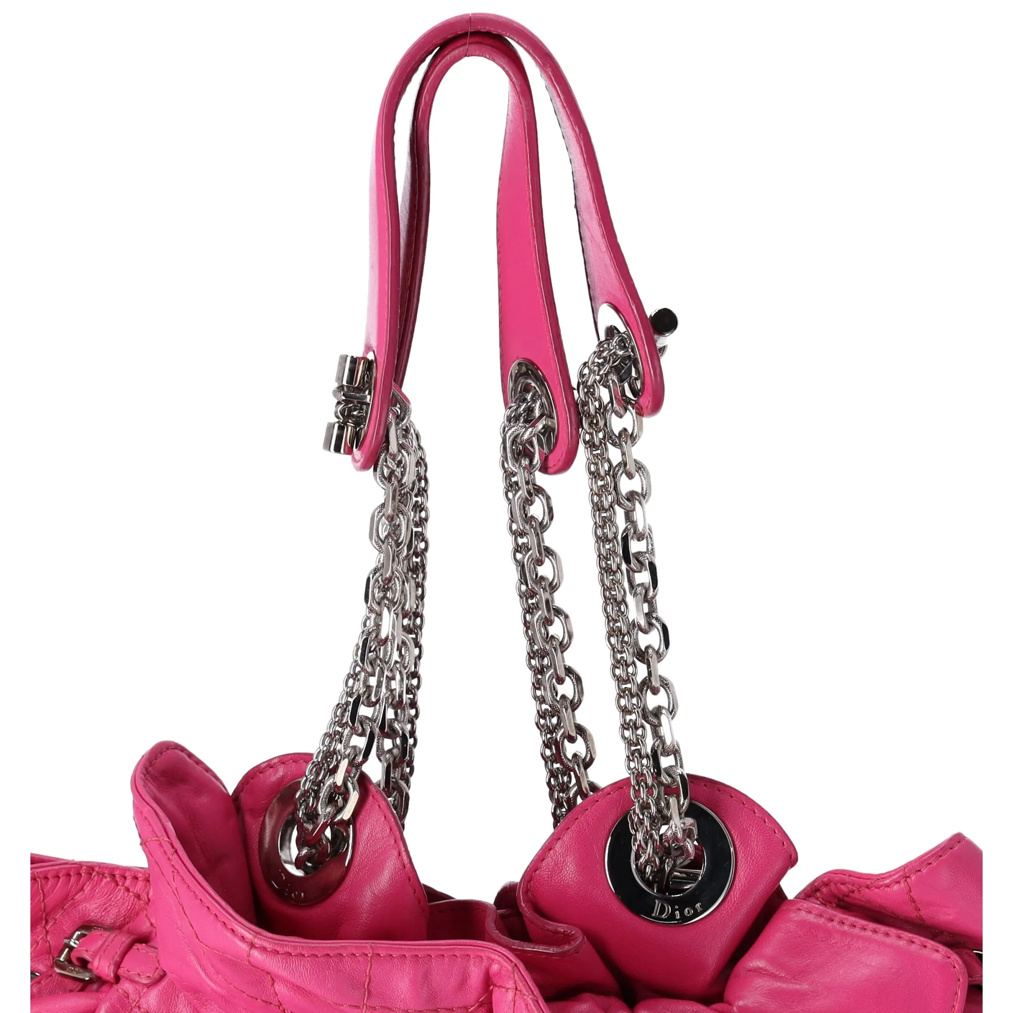 Christian Dior Le Trente Shoulder Bag Pink Quilted Leather