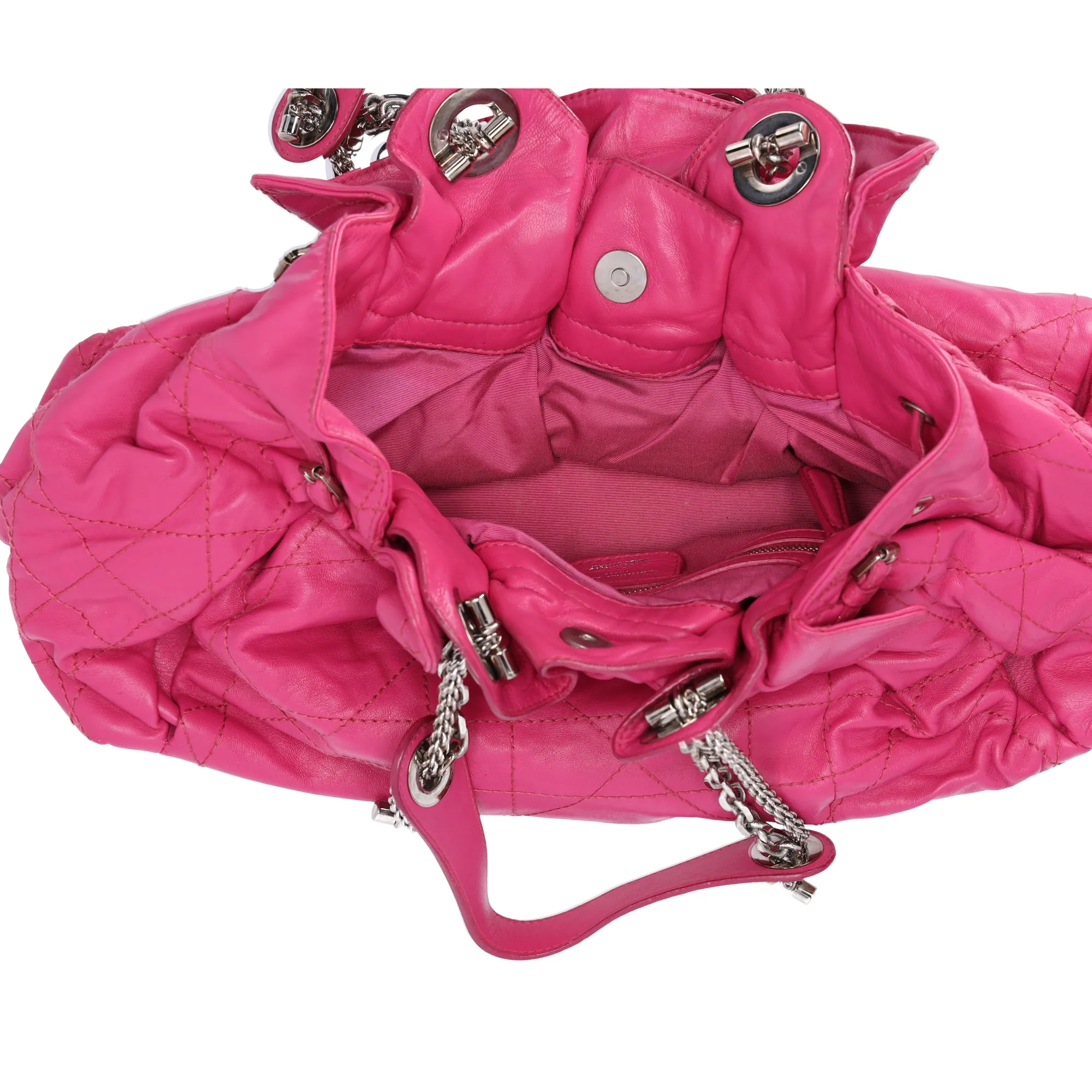 Christian Dior Le Trente Shoulder Bag Pink Quilted Leather