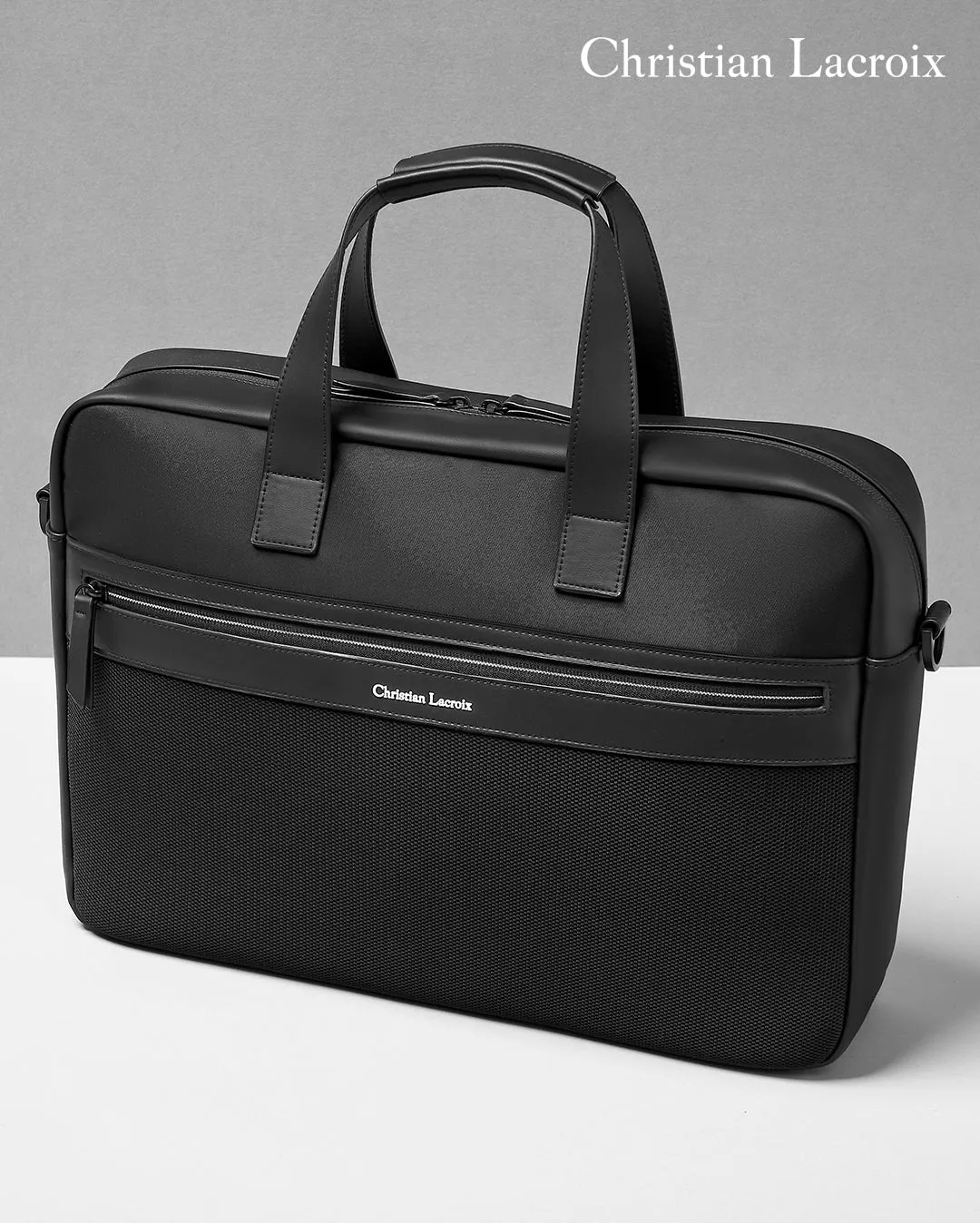 CHRISTIAN LACROIX LTD420A - Document bag Whiteline Black