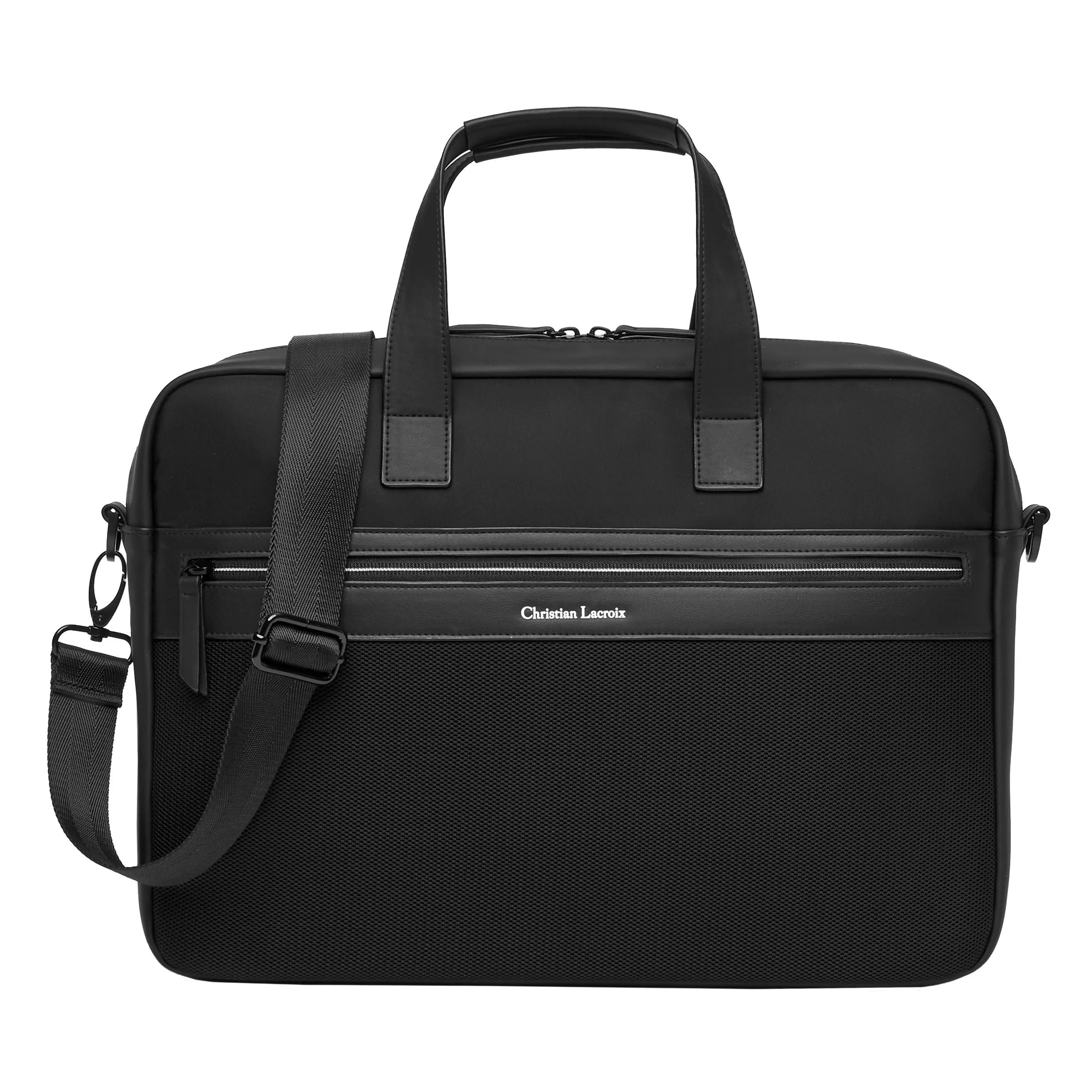 CHRISTIAN LACROIX LTD420A - Document bag Whiteline Black