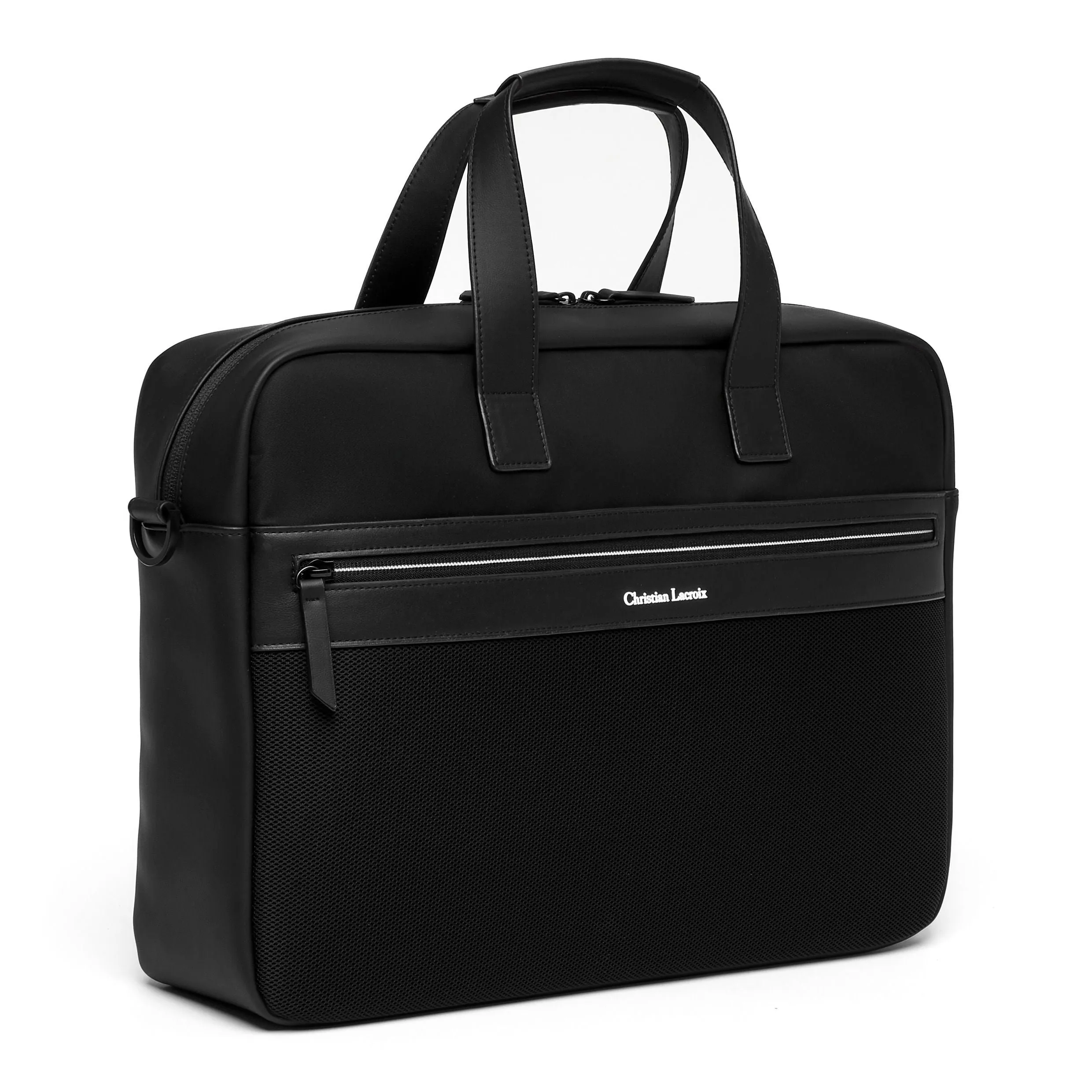 CHRISTIAN LACROIX LTD420A - Document bag Whiteline Black