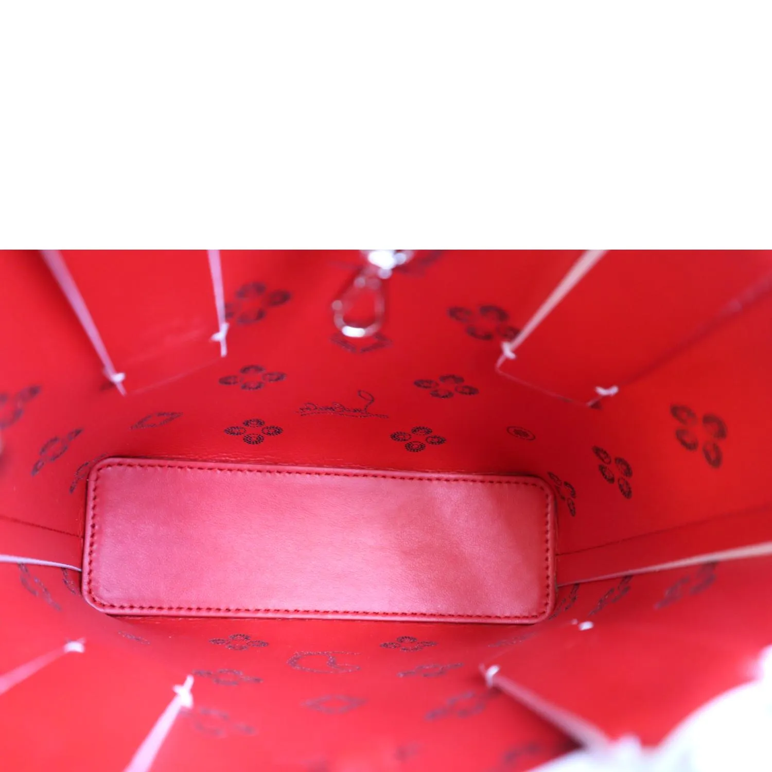 CHRISTIAN LOUBOUTIN Cabata Mini Leather Tote Bag White