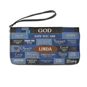 Christianartbag Clutch Purse, God Says You Are Clutch Purse For Women, Personalized Name, Christian Gifts For Women, CAB30091223.