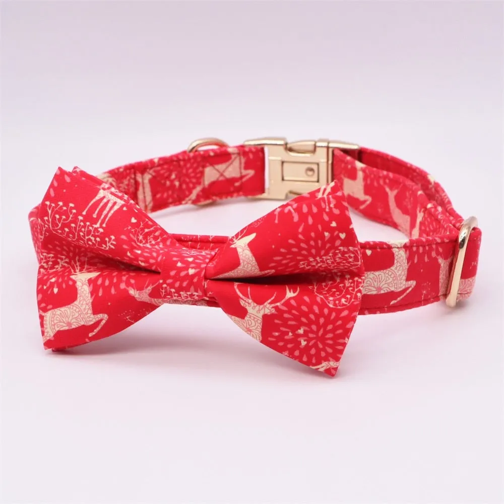 Christmas Elk: Personalized Collars And Leashes