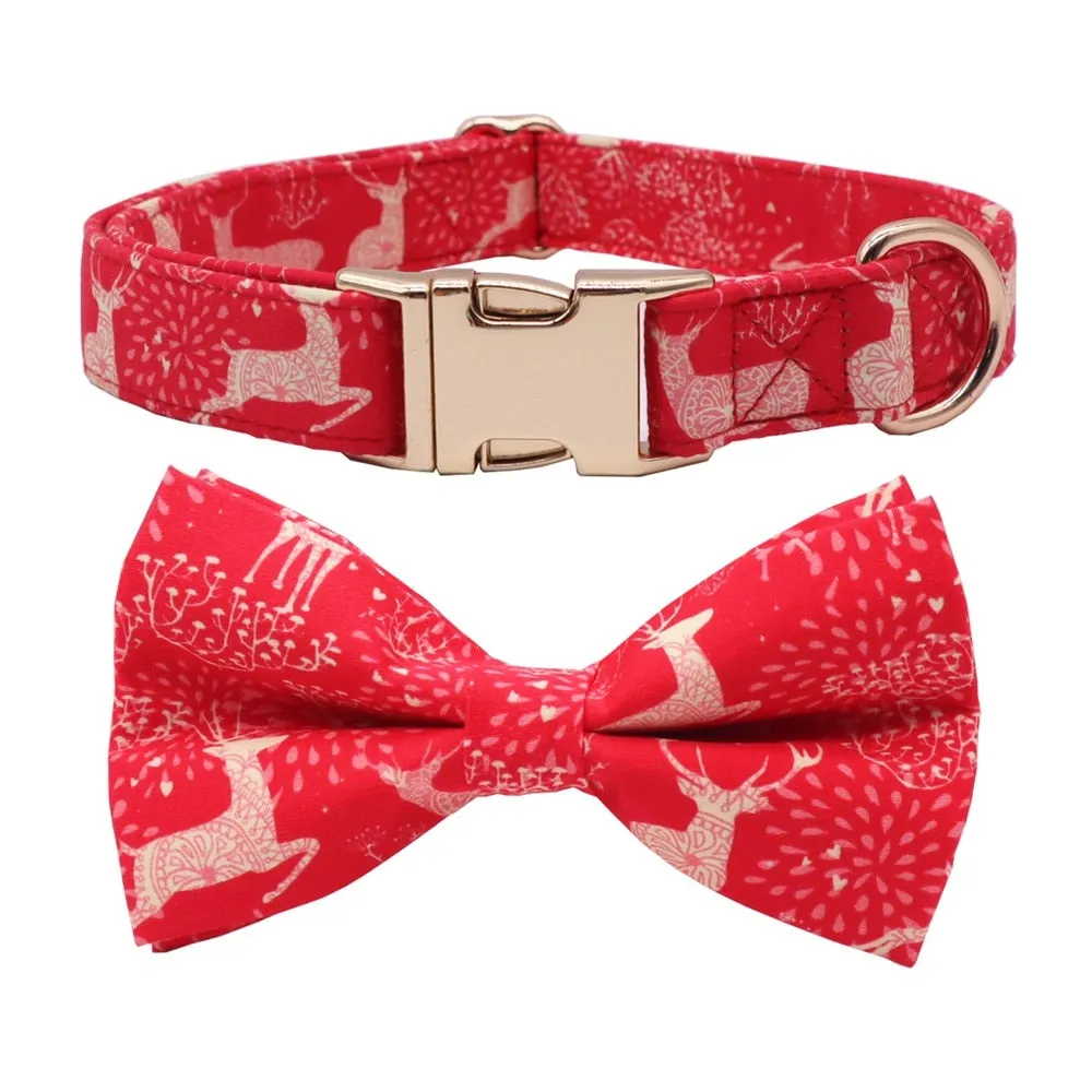 Christmas Elk: Personalized Collars And Leashes