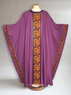 Classic Kente Chasuble in Purple