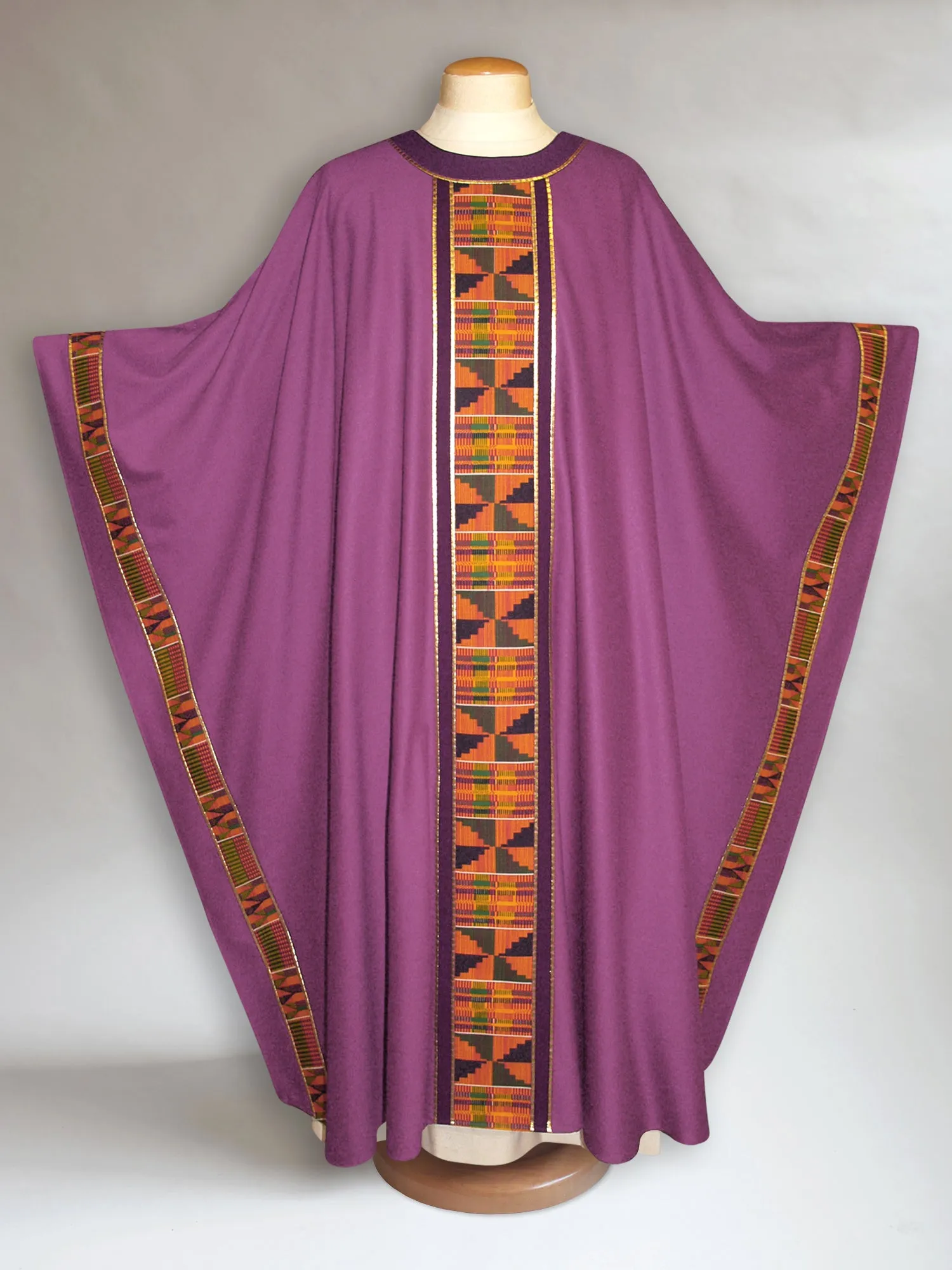 Classic Kente Chasuble in Purple