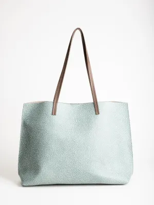 classic shopper - azure shagreen