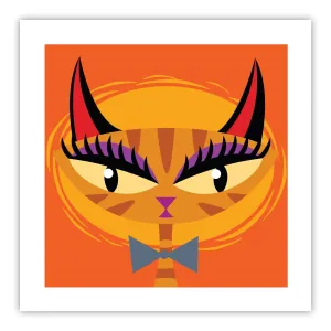 Classic Sun Fine Art Giclee AP Print - Qitty Qats by SHAG