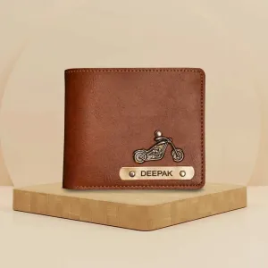 Classy Leather Customized Men's Wallet (Brown)