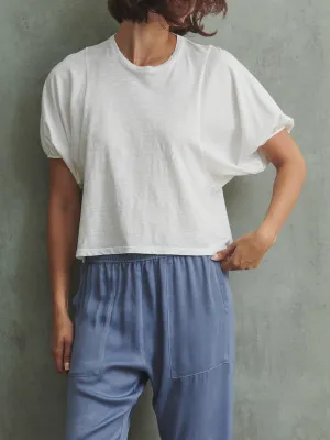 Colby Tee in Supima Slub - White