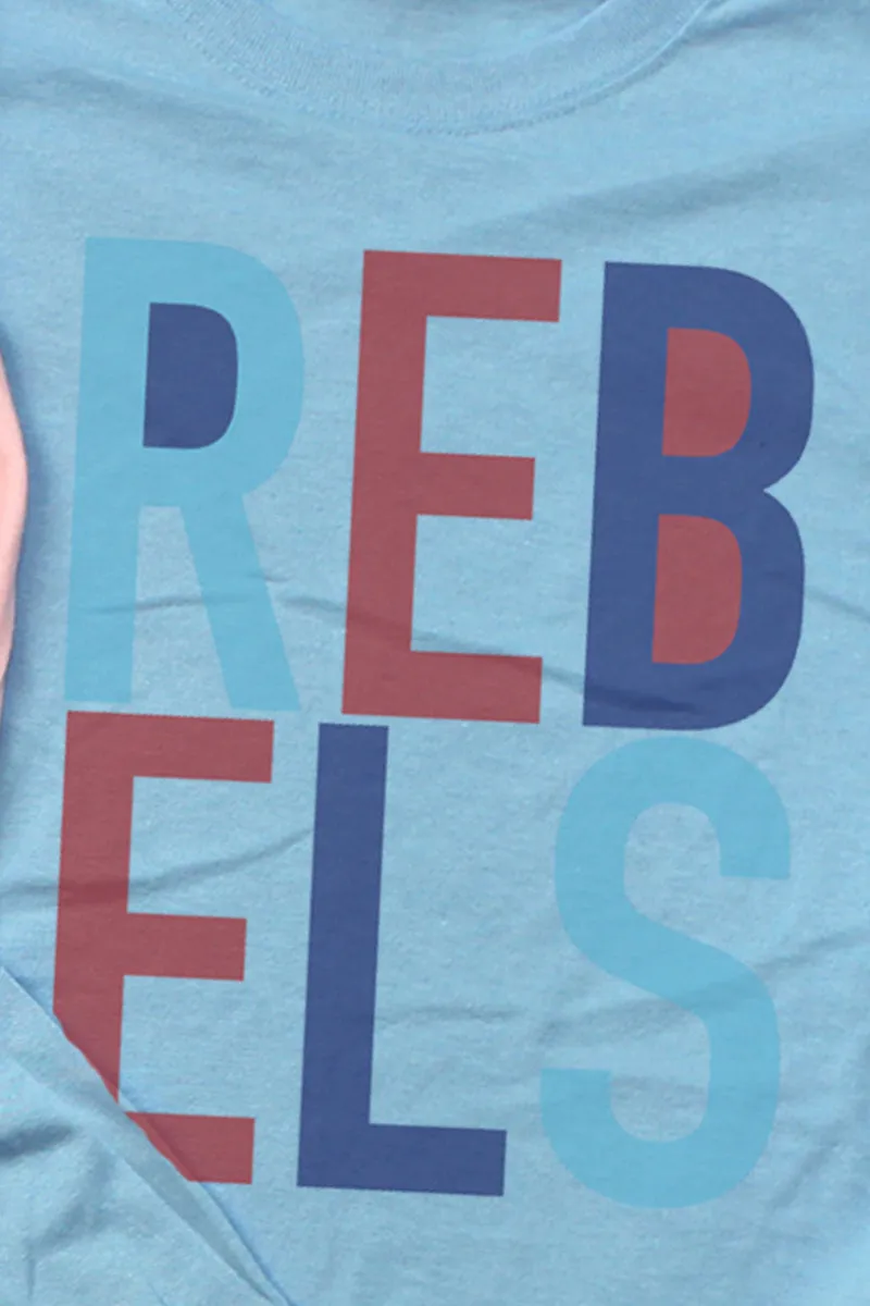 Colorblock Rebels Unisex Dri-Power Long-Sleeve 50/50 Tee