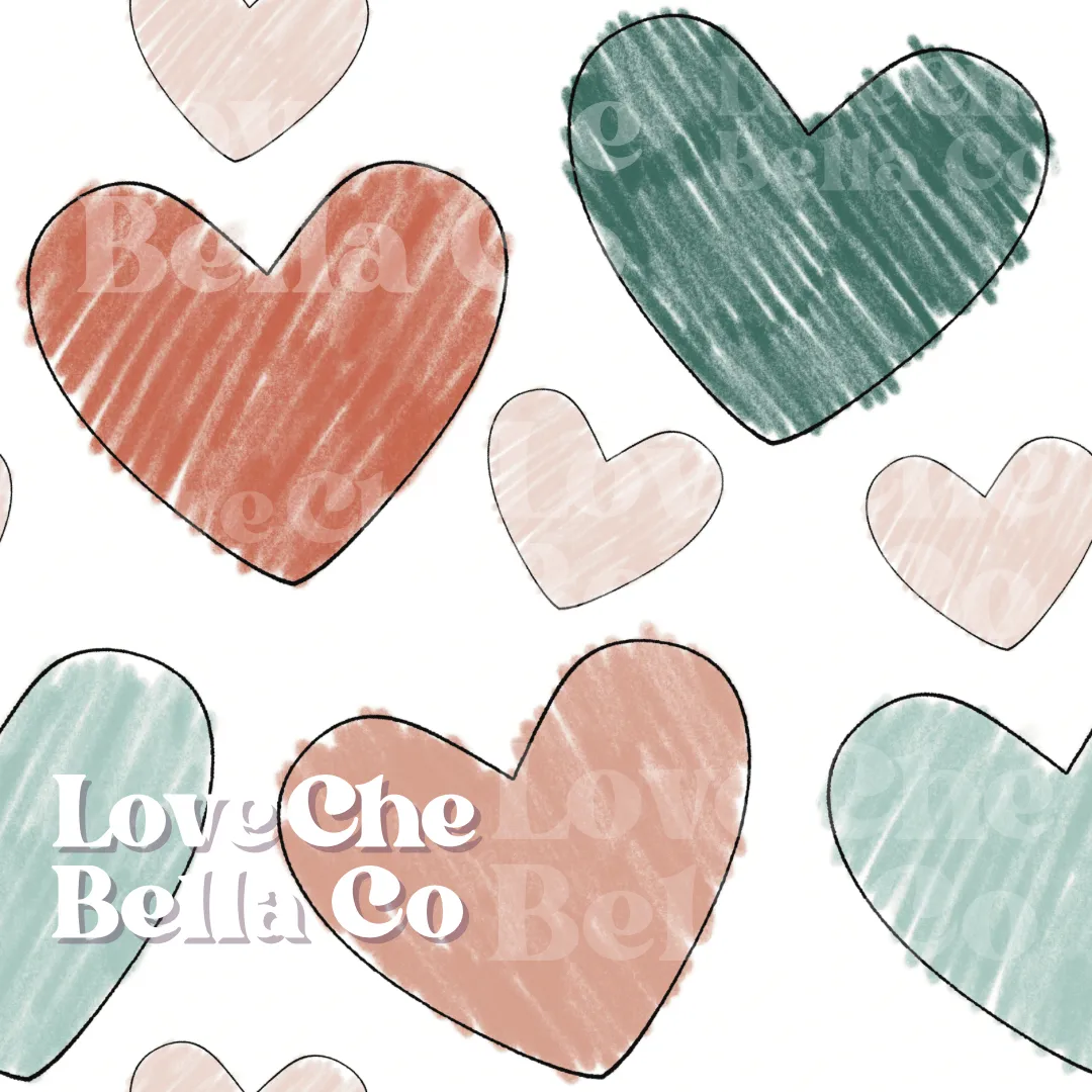 Coloring hearts - Seamless File
