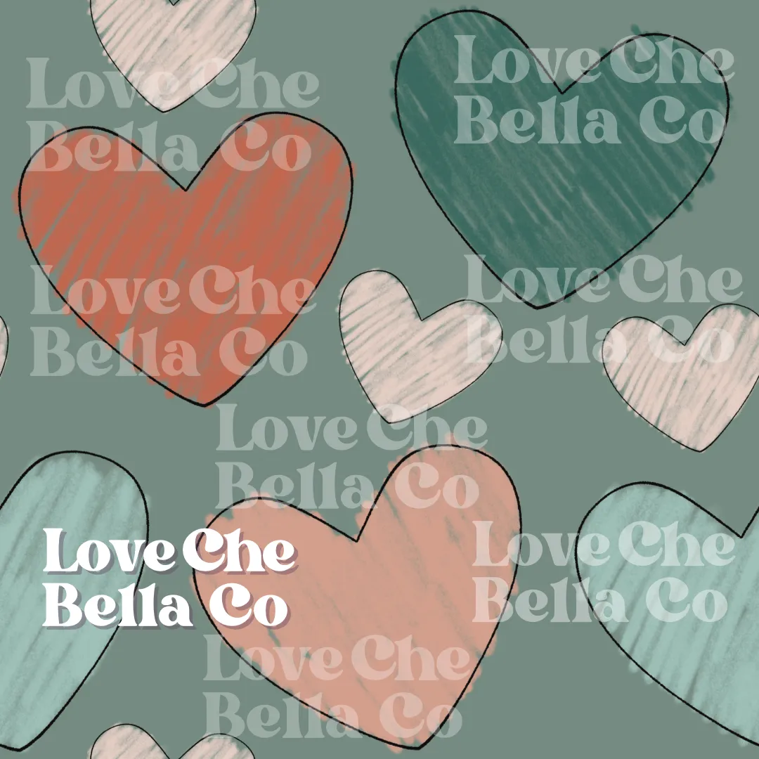 Coloring hearts - Seamless File