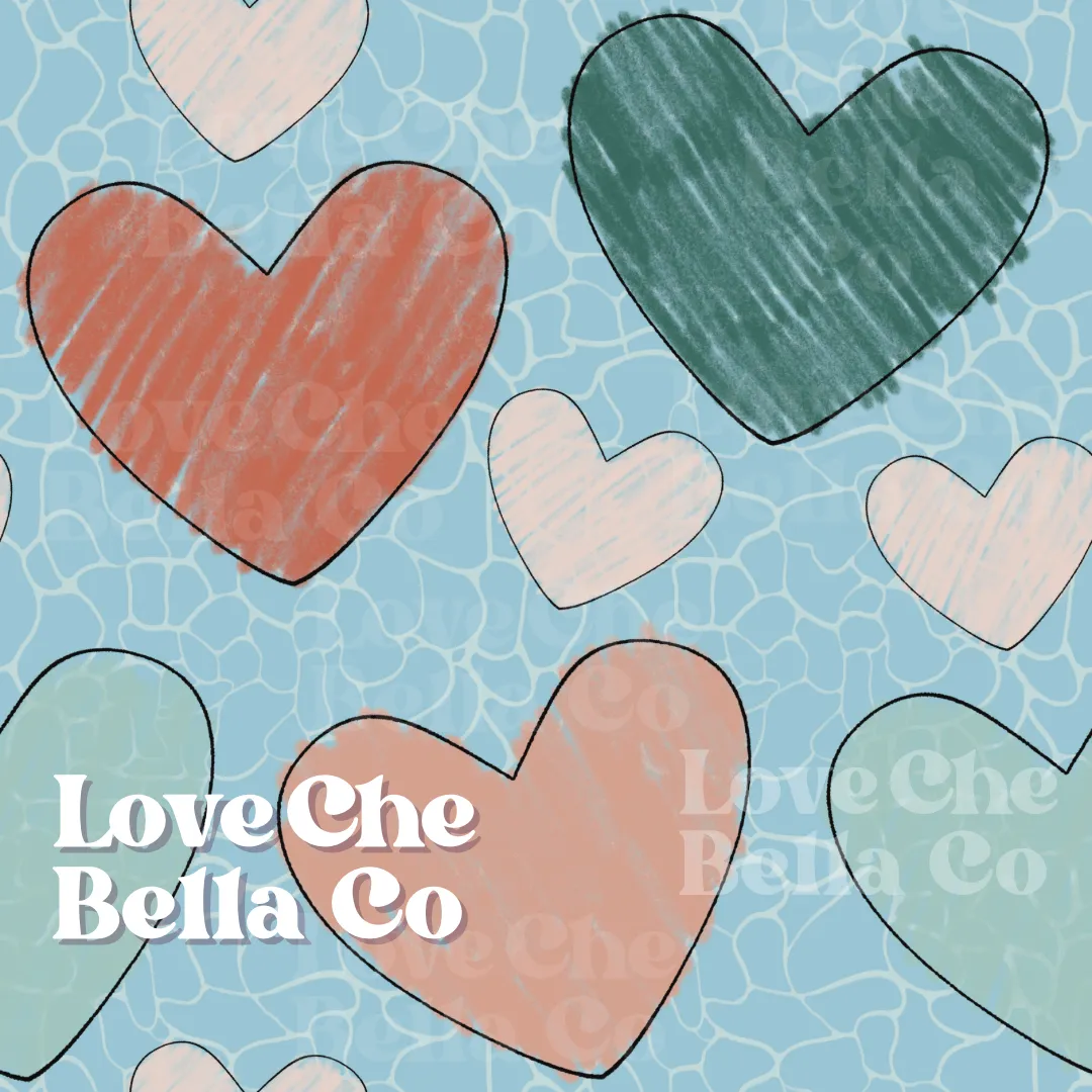 Coloring hearts - Seamless File