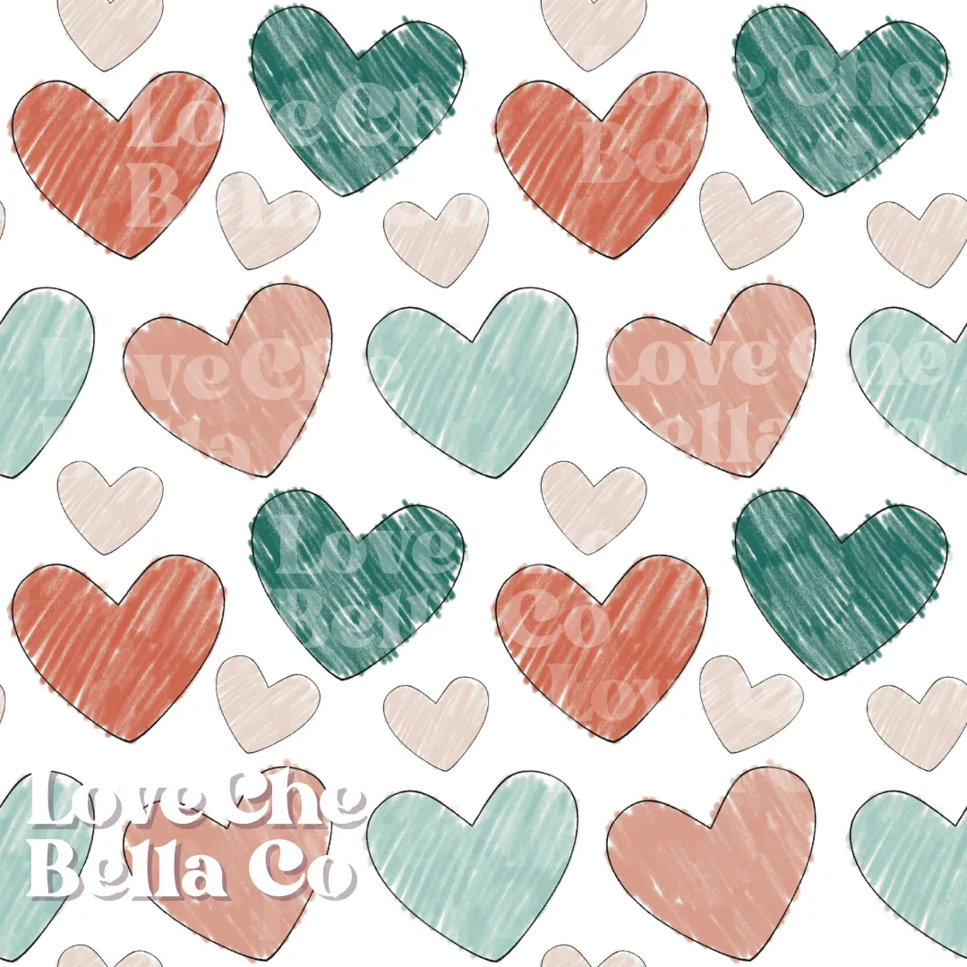 Coloring hearts - Seamless File