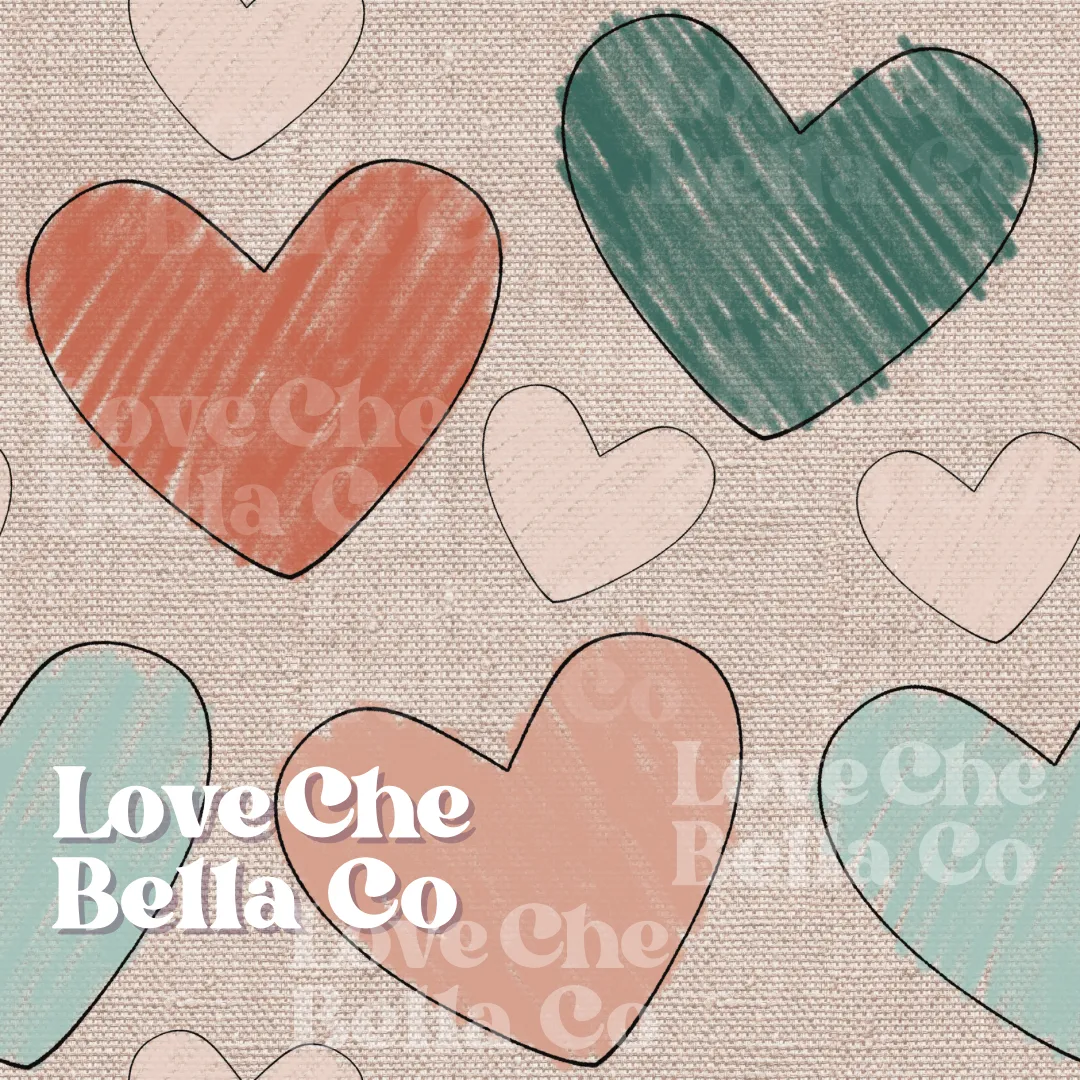 Coloring hearts - Seamless File
