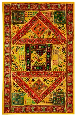 Colors of India - Embroidered Tapestry