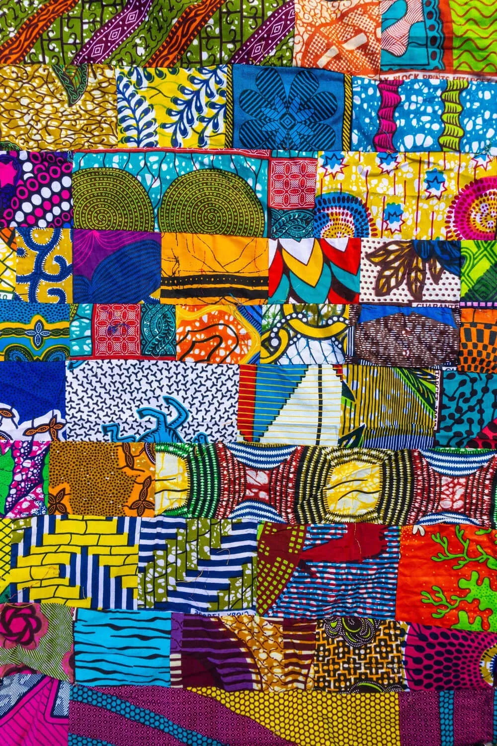 Colour Me Crazy Patchwork African Print Fabric