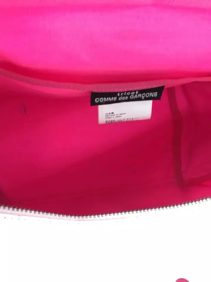 COMME des GARCONS JAPAN. TRICOT. White PVC 2way Shoulder Tote bag from Japan