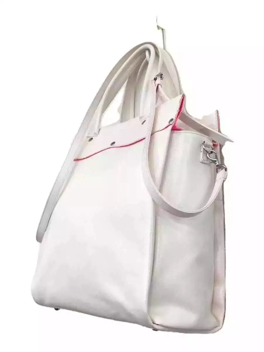 COMME des GARCONS JAPAN. TRICOT. White PVC 2way Shoulder Tote bag from Japan