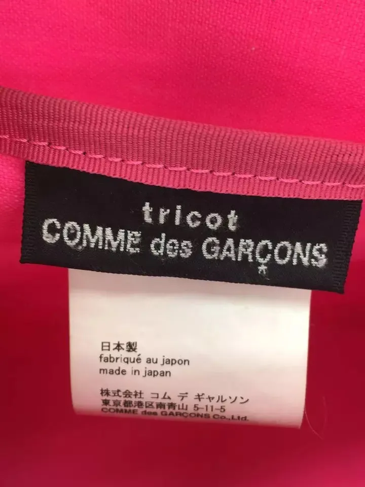 COMME des GARCONS JAPAN. TRICOT. White PVC 2way Shoulder Tote bag from Japan