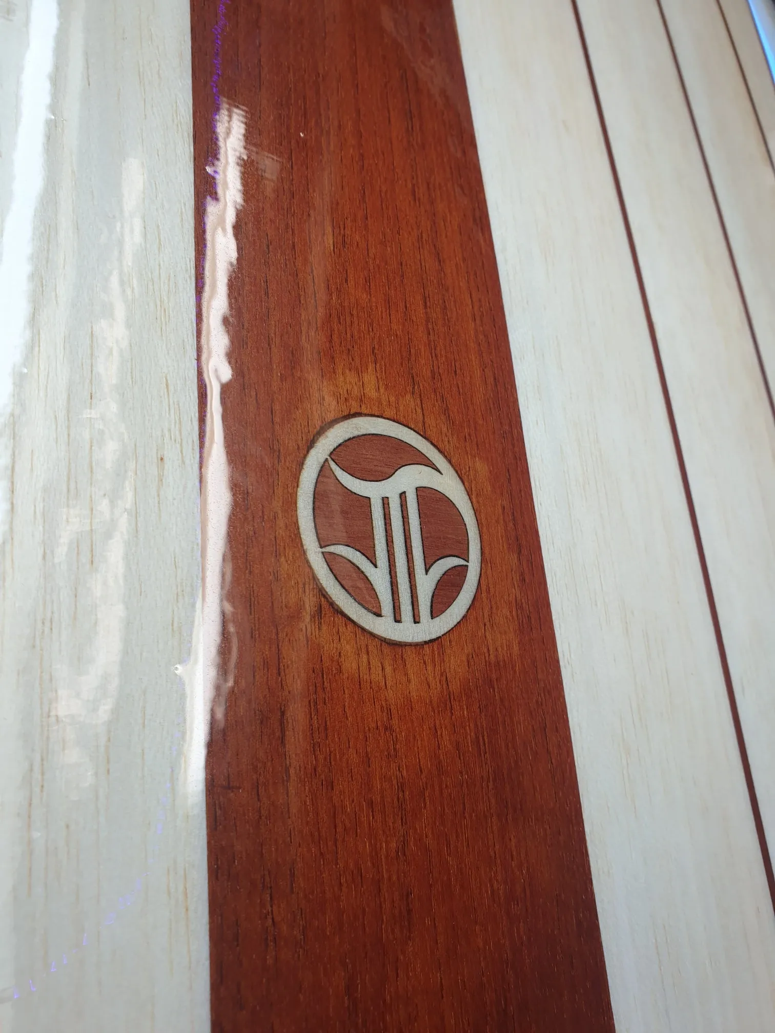 Computer cut wood logos